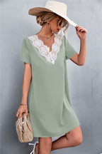 Damen Kleid mit elegante Spitze und lässigem Schnitt R&B
