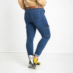 Damen Cargo-Jeans mit praktischen Taschen und modischem Schnitt R&B