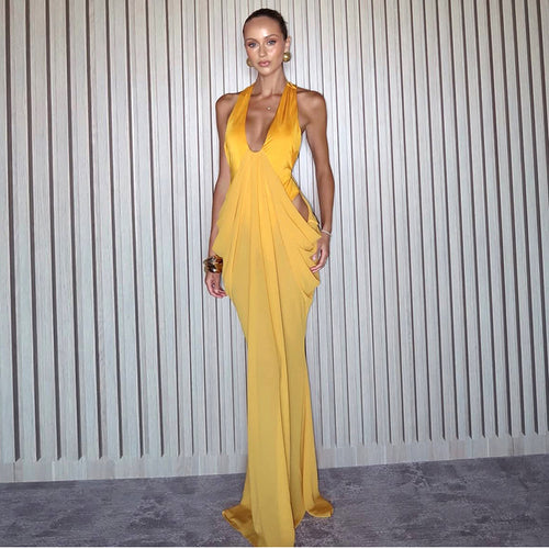 Damen Elegantes Wickelkleid mit tiefem V-Ausschnitt und raffinierten Drapierungen R&B