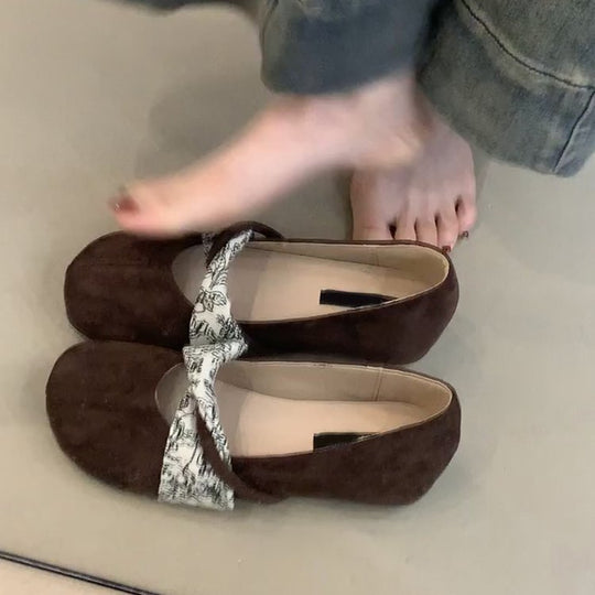 Damen Ballerina-Schuhe mit elegantem Schleifenakzent und komfortabler Innensohle R&B