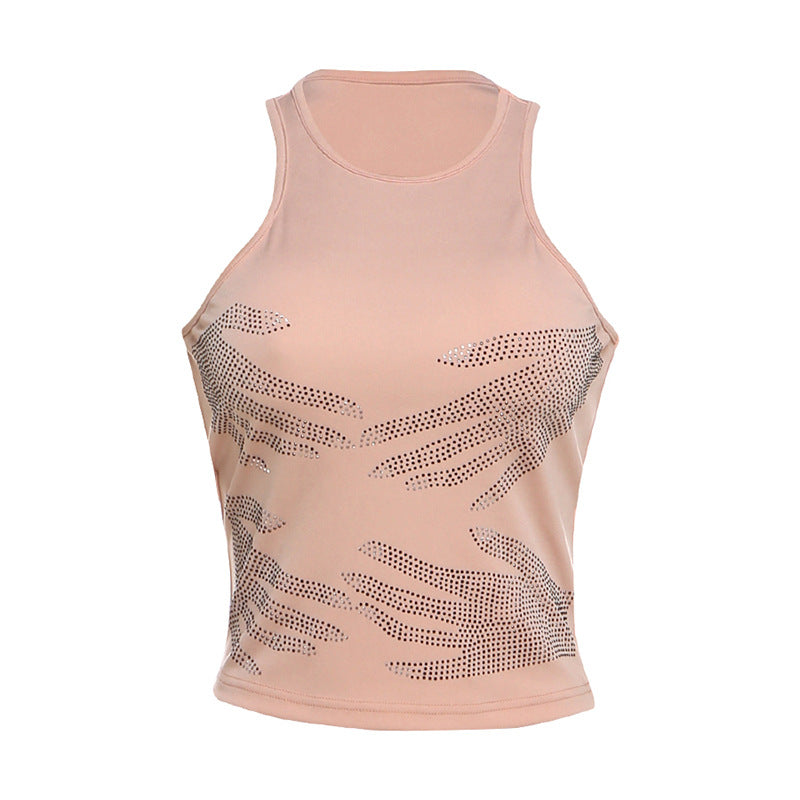 Damen Sportliches Funktionsoberteil mit auffälligem Hand-Design R&B