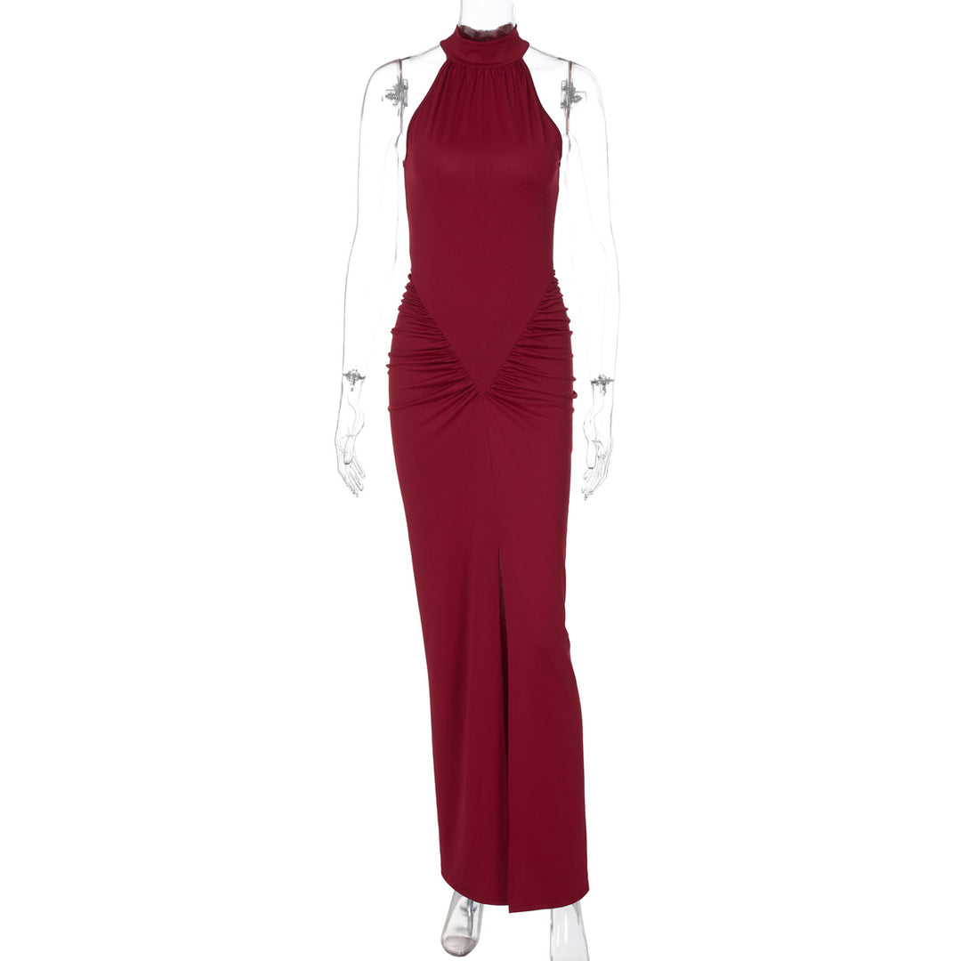 Damen Figurbetontes Maxikleid mit eleganter Drapierung R&B