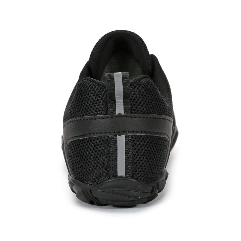Herren nan leichter Schnellzug-Trekkingschuh mit Gummizehschutz, atmungsaktivem Meshoberteil und profiliertem Outdoor-Laufsohle R&B