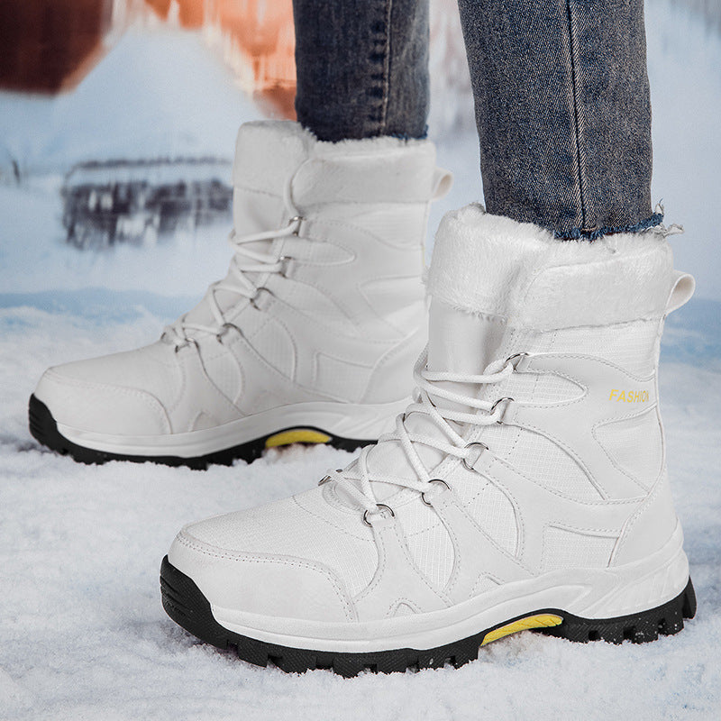 Damen warme Winterstiefel mit rutschfester Sohle und isolierendem Innenfutter