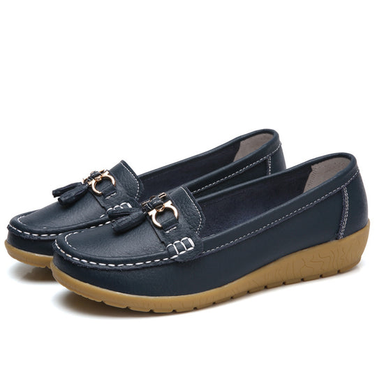 Damen Mokassins mit eleganter Quastenverzierung und rutschfester Sohle R&B