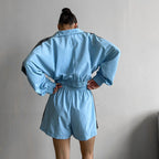 Damen Sportliche Kurzjacke mit elastischem Bund R&B