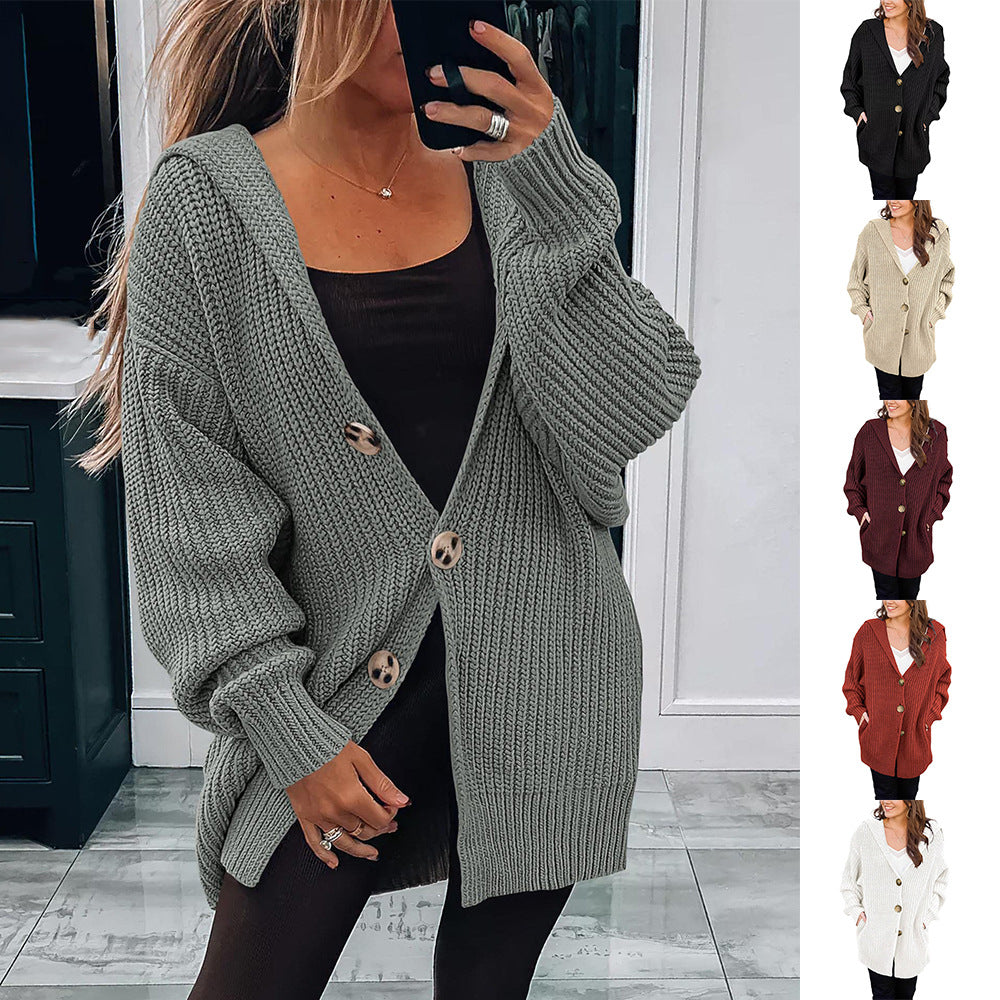 Damen Übergroßer Strickcardigan R&B