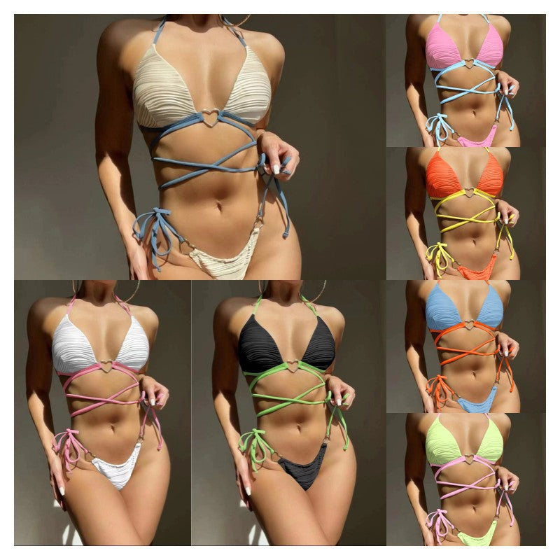 Damen Triangel-Bikini mit innovativem Schnürdesign R&B