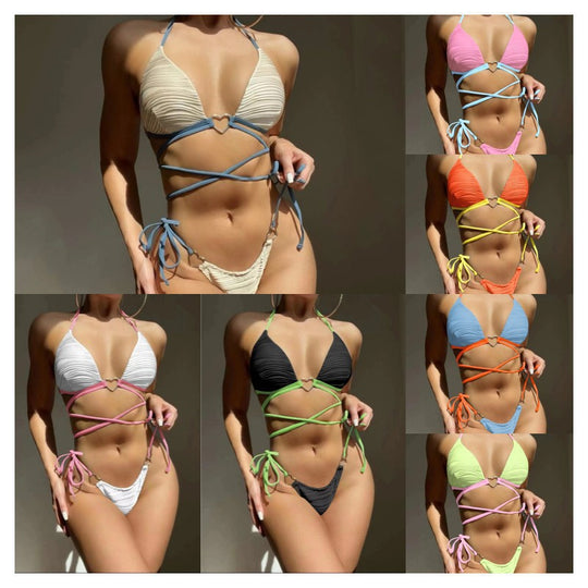 Damen Triangel-Bikini mit innovativem Schnürdesign R&B