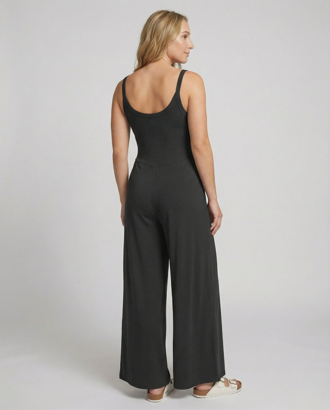 Damen eleganter Jumpsuit mit weitem Bein und komfortablem Schnitt R&B