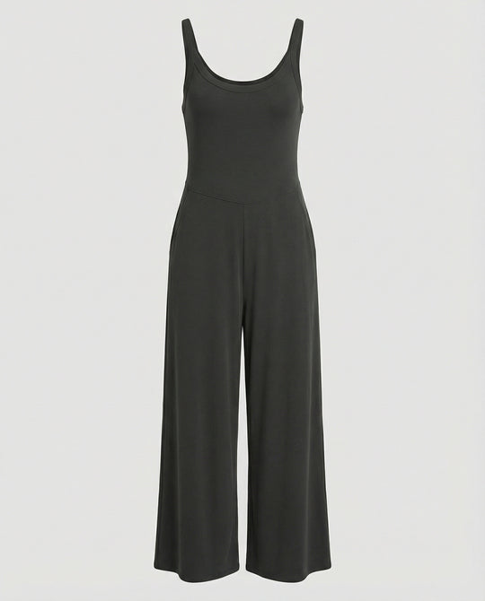 Damen eleganter Jumpsuit mit weitem Bein und komfortablem Schnitt R&B