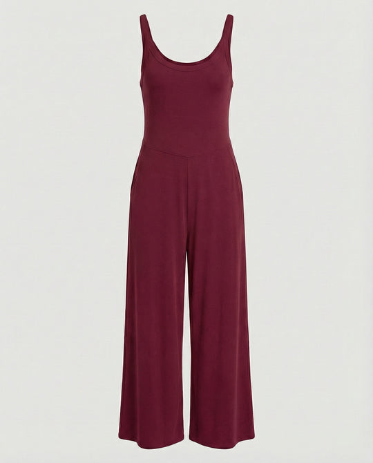 Damen eleganter Jumpsuit mit weitem Bein und komfortablem Schnitt R&B