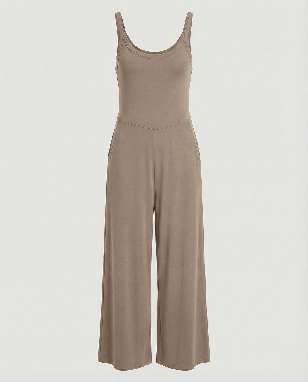 Damen eleganter Jumpsuit mit weitem Bein und komfortablem Schnitt R&B