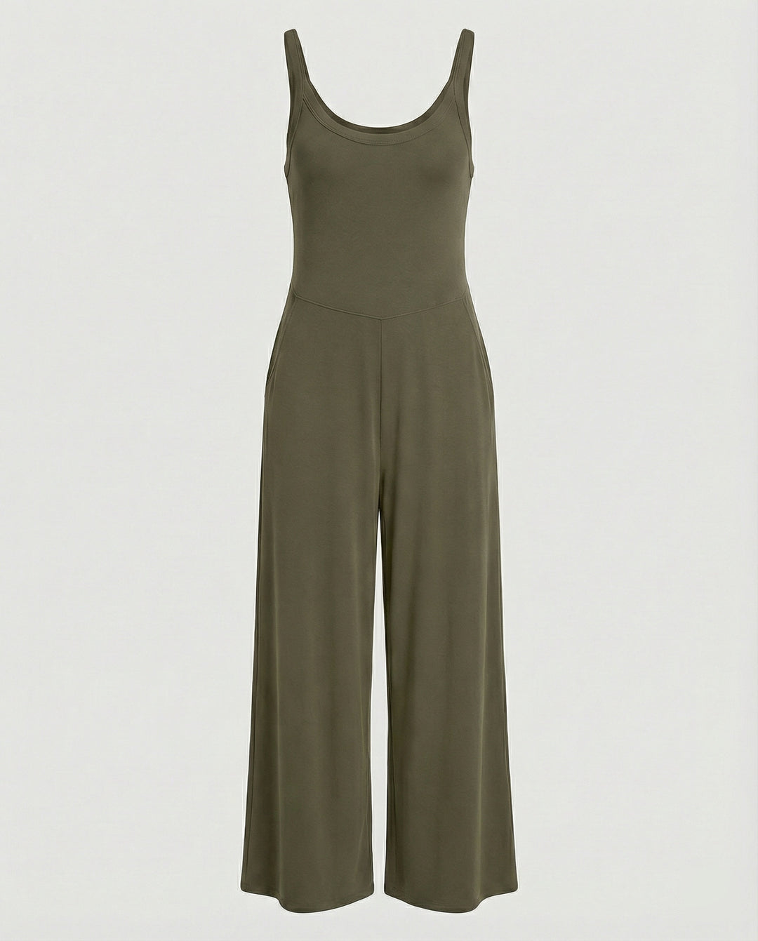 Damen eleganter Jumpsuit mit weitem Bein und komfortablem Schnitt R&B