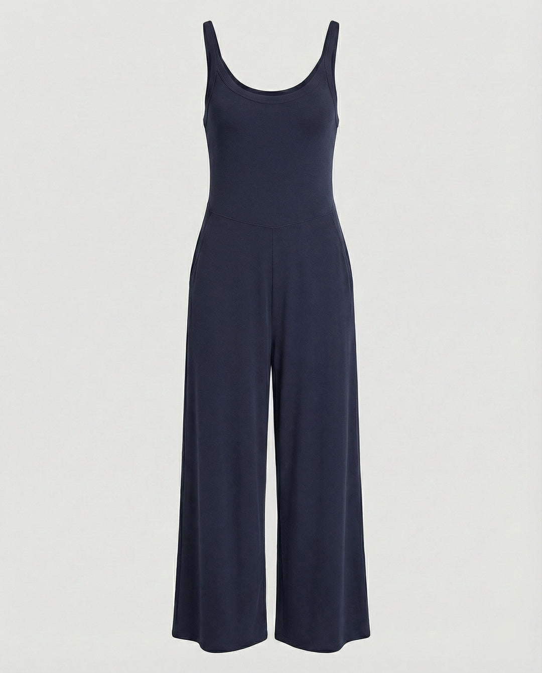 Damen eleganter Jumpsuit mit weitem Bein und komfortablem Schnitt R&B
