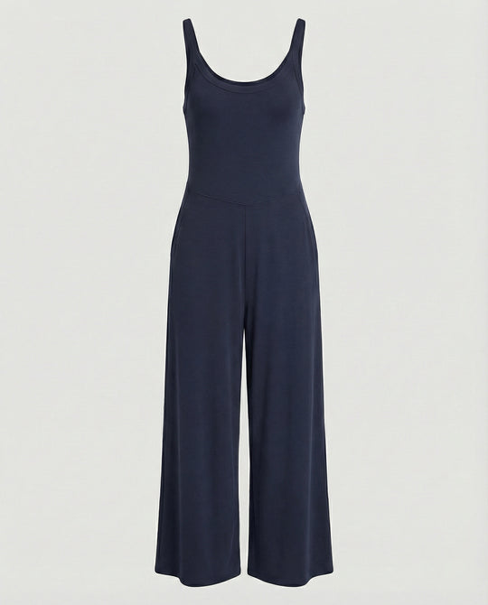 Damen eleganter Jumpsuit mit weitem Bein und komfortablem Schnitt R&B