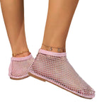 Damen Durchsichtige Sneaker mit funkelndem Netzdesign R&B
