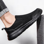 Damen Slip-On Sneakers mit atmungsaktiver Mesh-Oberfläche und rutschfester Sohle R&B