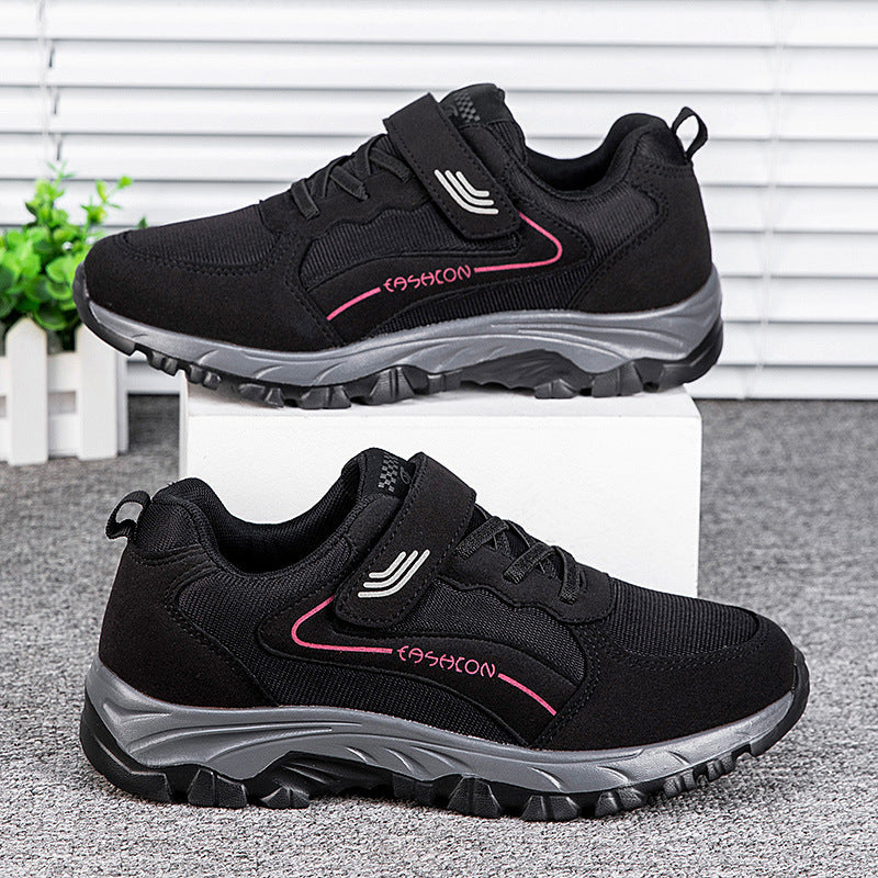 Damen Sportliche Sneaker mit verstellbarem Klettverschluss und stabiler Sohle R&B