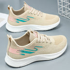 Damen Sportliche Sneakers mit atmungsaktiver Netzstruktur und dämpfender Sohle R&B