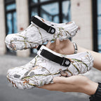 Damen Leichte Sport Clogs mit verstellbarem Riemen R&B