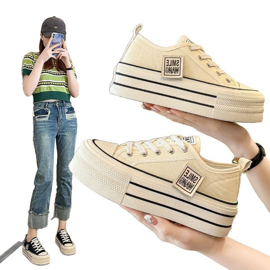 Damen Plattform Sneakers mit modischem Oversized-Style und hochkomfortabler Sohle R&B