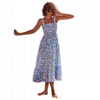 Damen Maxikleid mit angesagtem Grafikmuster R&B