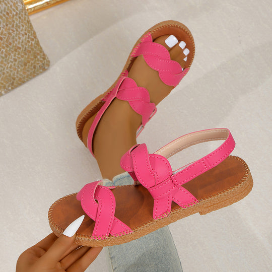 Damen Sandalen mit komfortabler Fessel-Applikation R&B