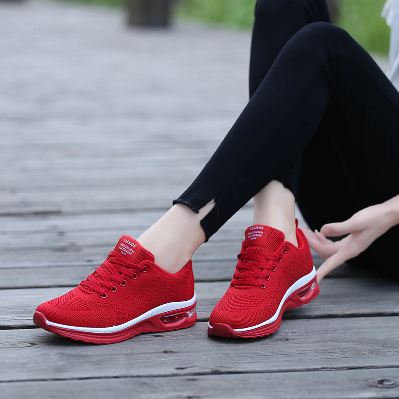 Damen Atmungsaktive Fitness Sneaker mit stoßdämpfender Sohle R&B