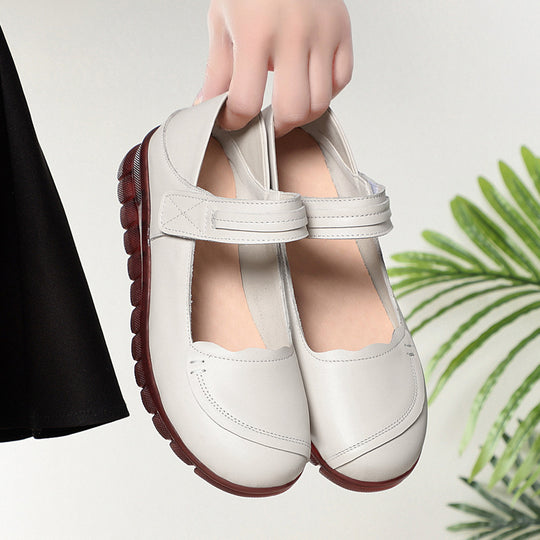 Damen Komfortable Mary Jane Slipper mit verstellbarem Riemen und ergonomischem Fußbett R&B