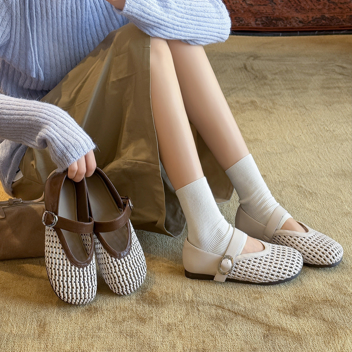 Damen Bequeme und stilvolle Clogs mit modischem Riemen und hochwertiger Oberflächenstruktur R&B