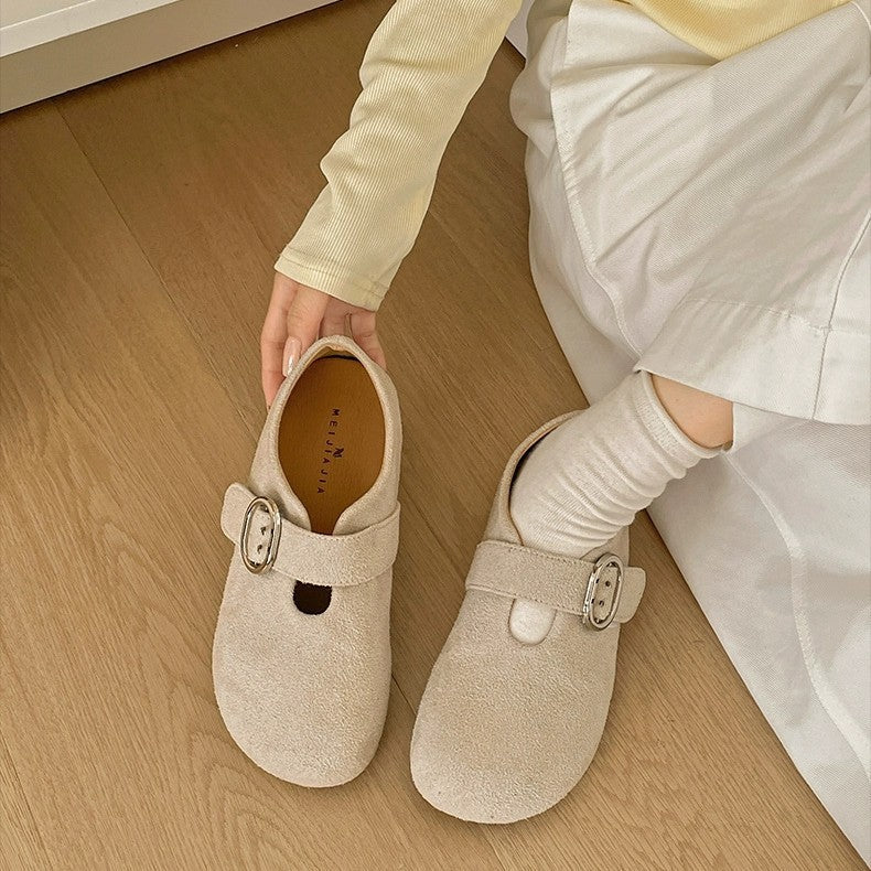 Damen Komfortable Clogs mit verstellbarem Riemen und weichem Innenfutter R&B