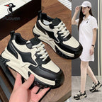 Damen Sportliche Chunky Sneakers mit atmungsaktiver Oberflächenstruktur und rutschfester Sohle