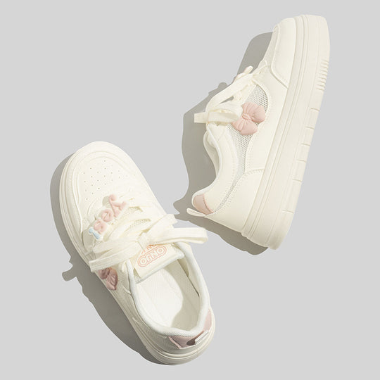 Damen Sneaker mit verspieltem Schleifenmotiv und bequemer Dämpfung R&B