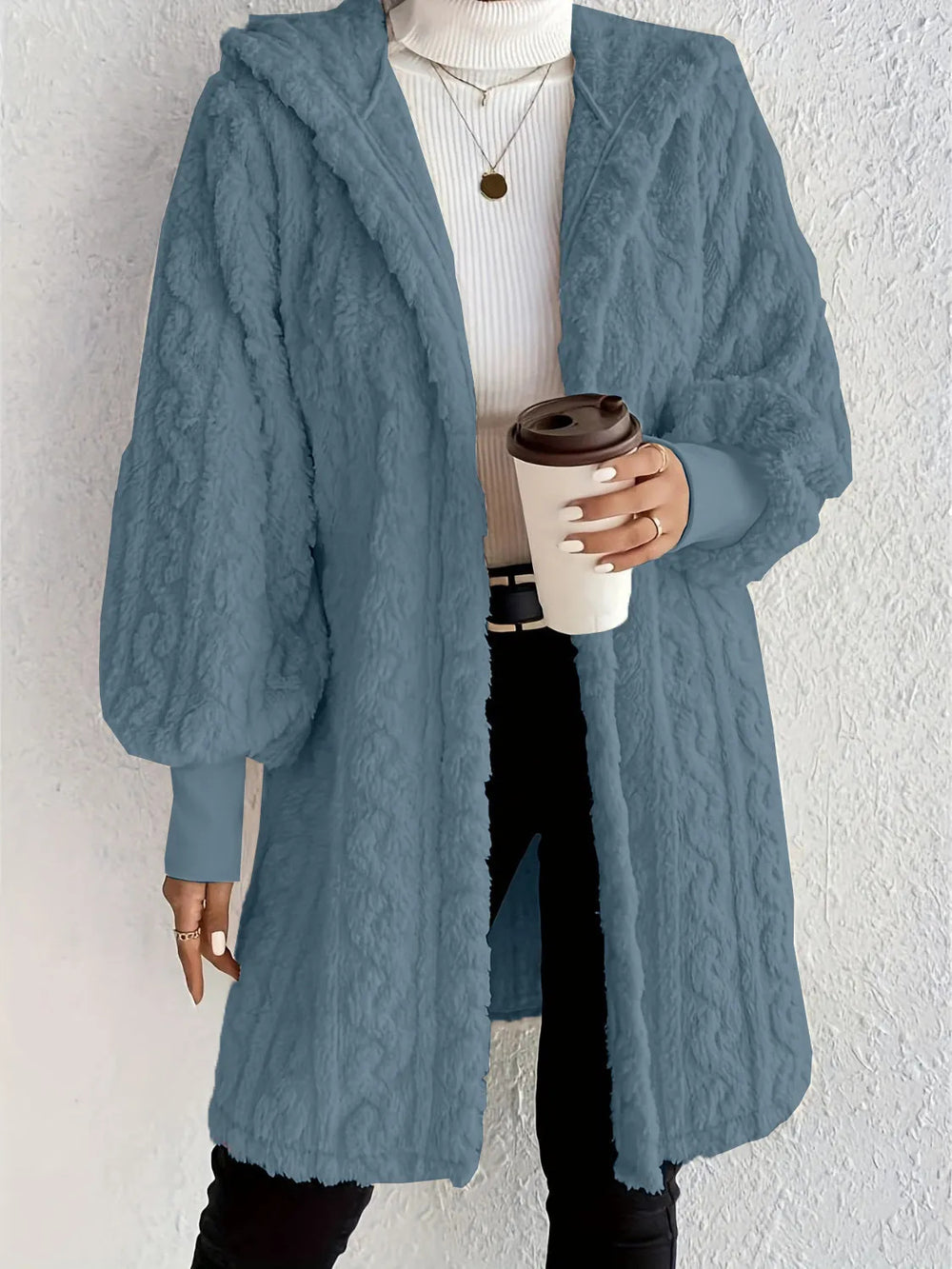 Damen Kapuzenjacke aus luxuriösem Fleece R&B