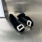 Damen Ballerinas mit funkelndem Schmuckdetail und bequemem Absatz R&B