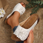 Damen Mules mit floralem Dekor und atmungsaktivem Obermaterial R&B
