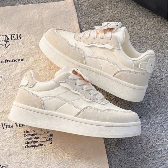 Damen Modische Sneaker mit luxuriösem Leder-Obermaterial R&B