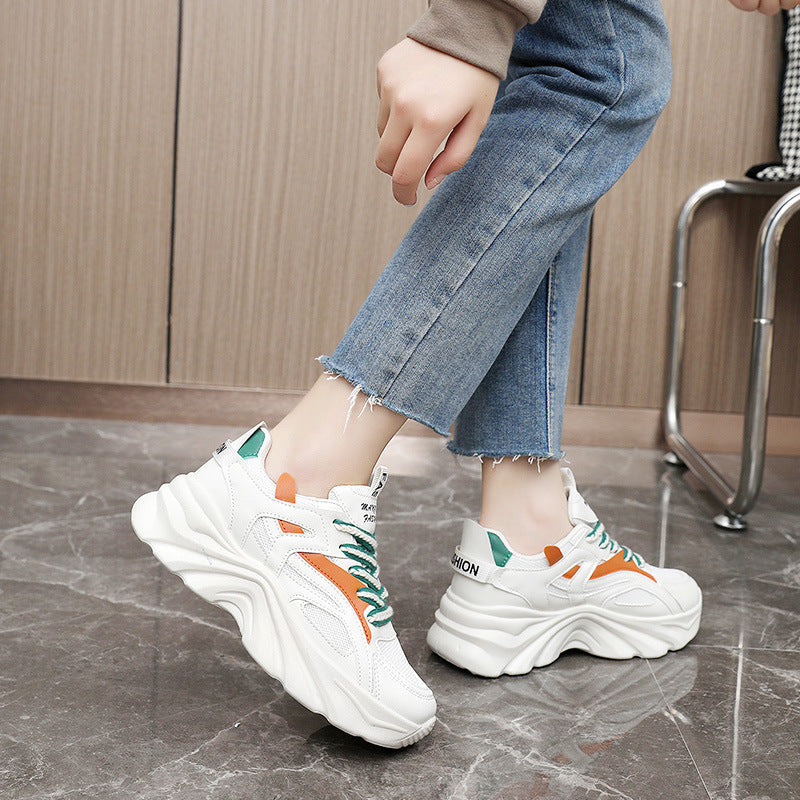 Damen Sportliche Chunky Sneakers mit atmungsaktivem Obermaterial und dämpfendem Sohlenprofil R&B