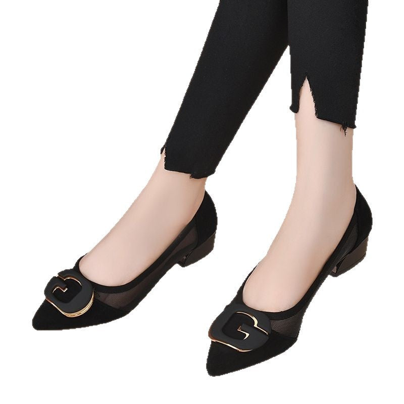 Damen Elegante Ballerinas mit modischem Applikationen