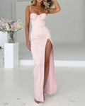 R&B | Sommer Sexy Slim Split Sling Kleid