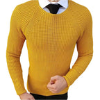 Herren lässiger Grobstrickpullover mit strukturiertem Muster R&B
