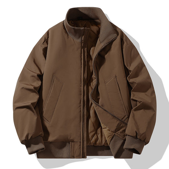 Herren modische Steppjacke mit hohem Kragen R&B