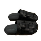 Damen modische Slipper mit geflochtenem Design und rutschfester Sohle R&B