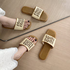Damen Slide-Sandalen mit modischem Woven-Design und unverwechselbarem Logo EB