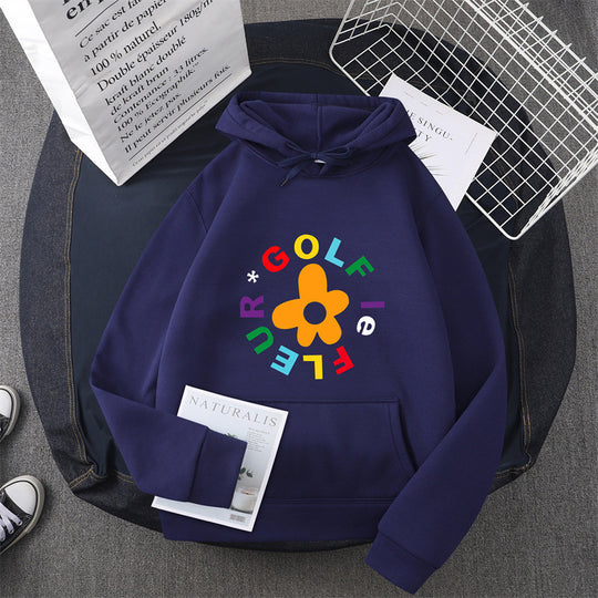 Damen Kapuzenpullover mit kreativem Blumen-Grafikdesign und bequemer Passform R&B