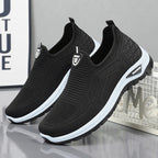 Damen Sportliche Slip-On Sneakers mit elastischem Obermaterial und rutschfester Sohle R&B
