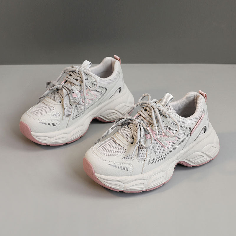 Damen Sportliche Sneaker mit atmungsaktiver Netz-Oberfläche und verstärkter Dämpfung R&B