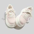 Damen Plattform Sneakers mit atmungsaktivem Mesh-Obermaterial und modischem Design