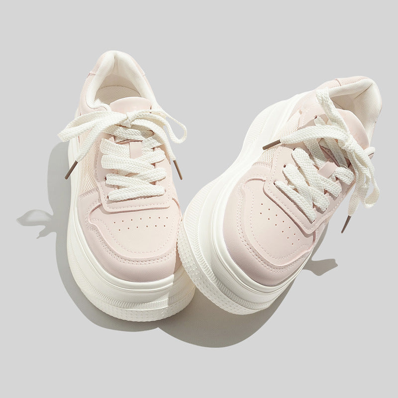 Damen Plattform Sneakers mit atmungsaktivem Mesh-Obermaterial und modischem Design